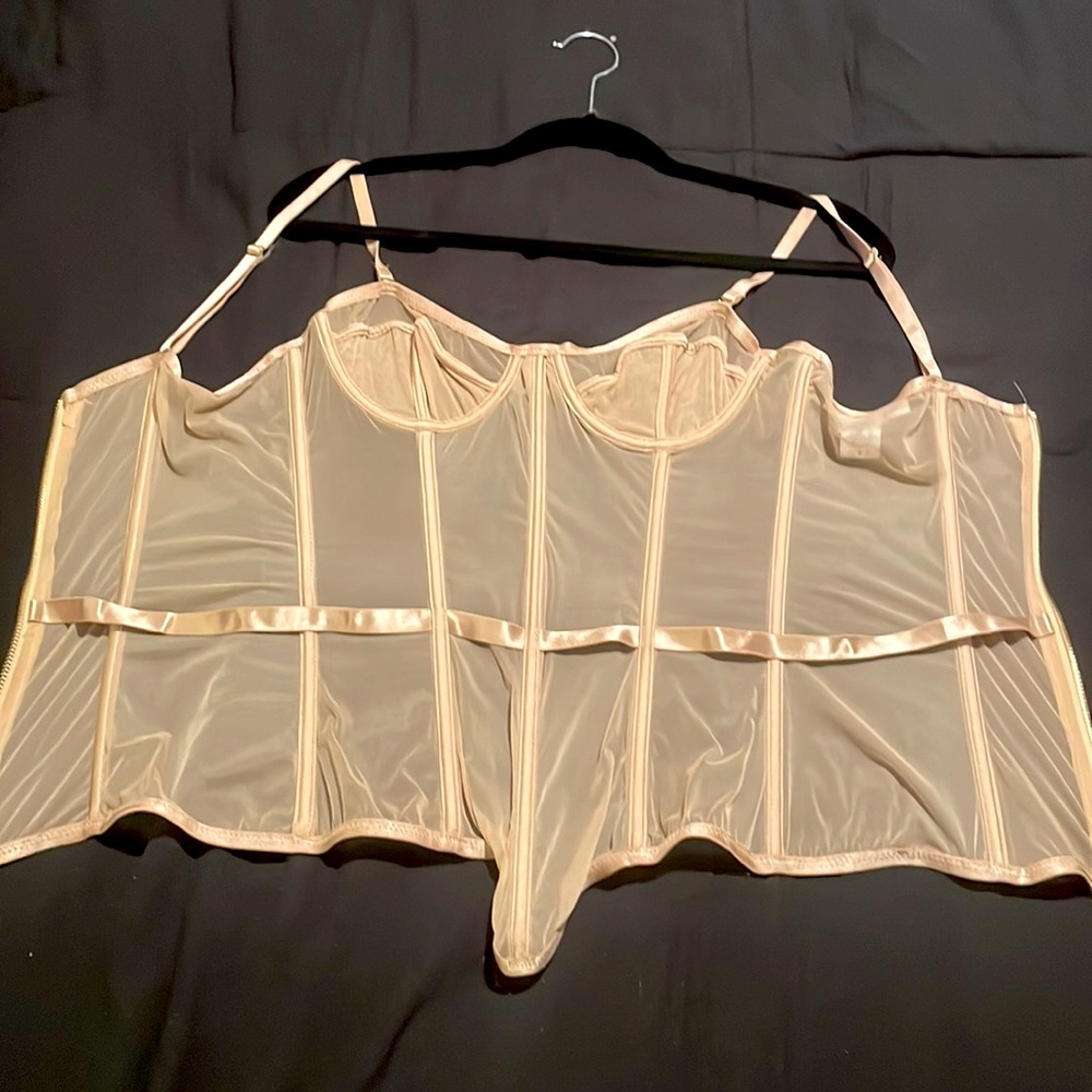 Sheer Corset with straps